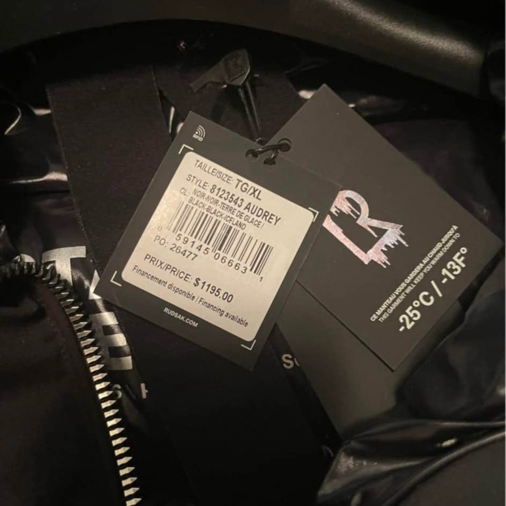 RUDSAK Black Puffer Jacket - Picture 1 of 5